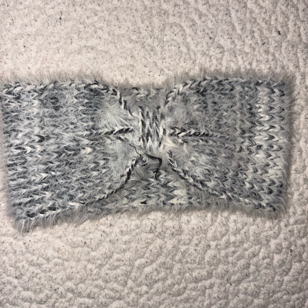 Gray Knitted Headband